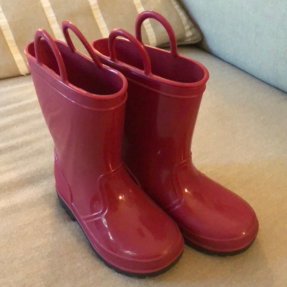 Kids Red Rain Boots